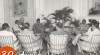 Foto Presiden Sukarno saat melaksanakan pertemuan dengan Ketua DPR-GR, Wakil Ketua DPA dan Menteri di Istana Merdeka, 30 Agustus 1960.