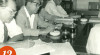 Foto suasana sidang panitia Konferensi Colombo, di Gedung Wilis, Yogyakarta, tampak Sri Paku Alam VIII, 12 September 1959.